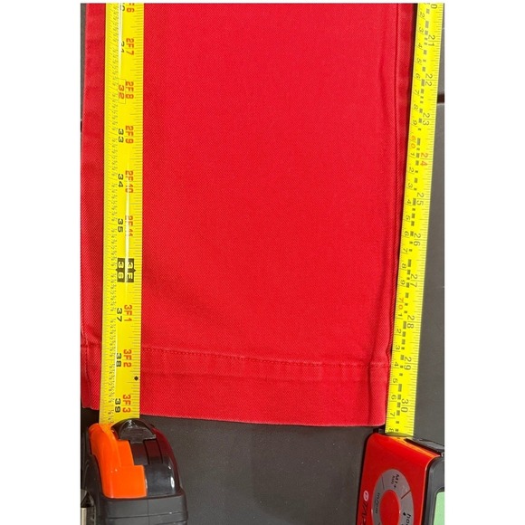 Ralph Lauren Sport Womens Red Chino Pants Straight Leg Size 10 Stretch Cotton - Picture 5 of 10